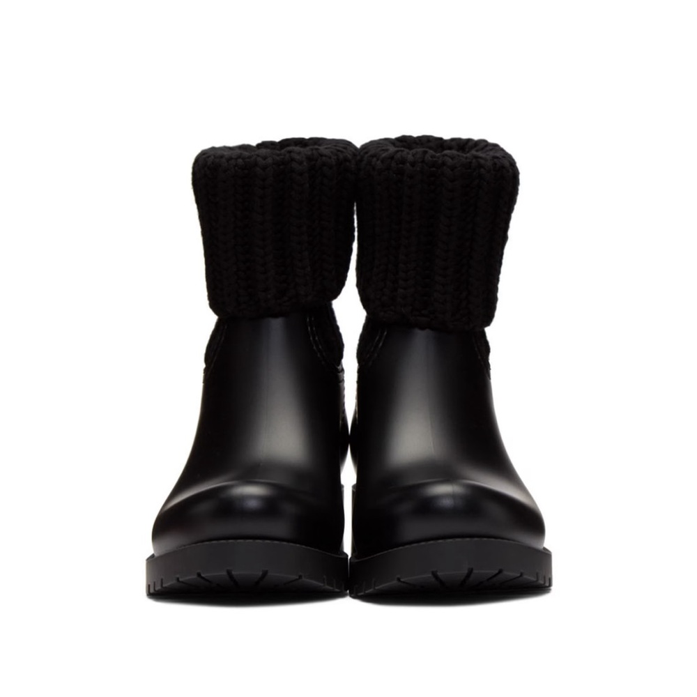 Black knit Ginette Moncler Boots